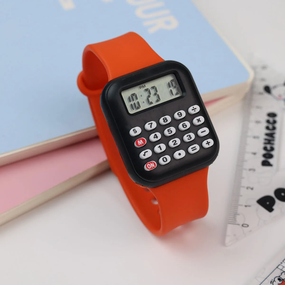 Kids Multifunctional LED Calculator Watch