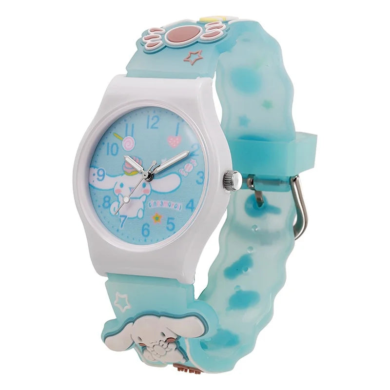 Cartoon Sanrio Kids Quartz Watch - 35mm Silicone Strap
