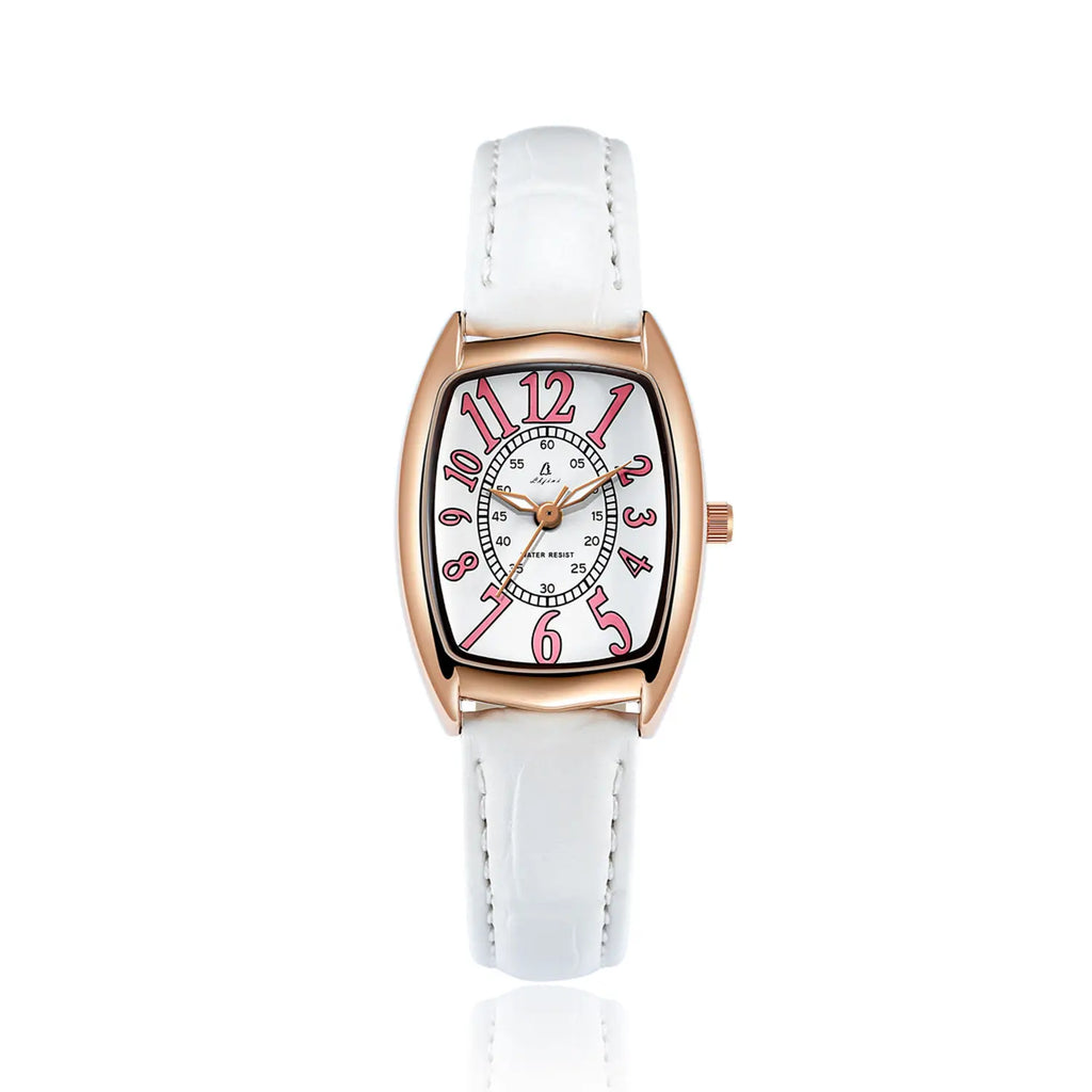 Luxury Retro Ladies Watch with Leather Strap