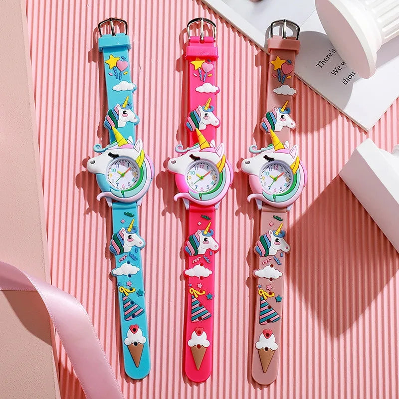 Charming Rainbow Unicorn Kids Quartz Watch