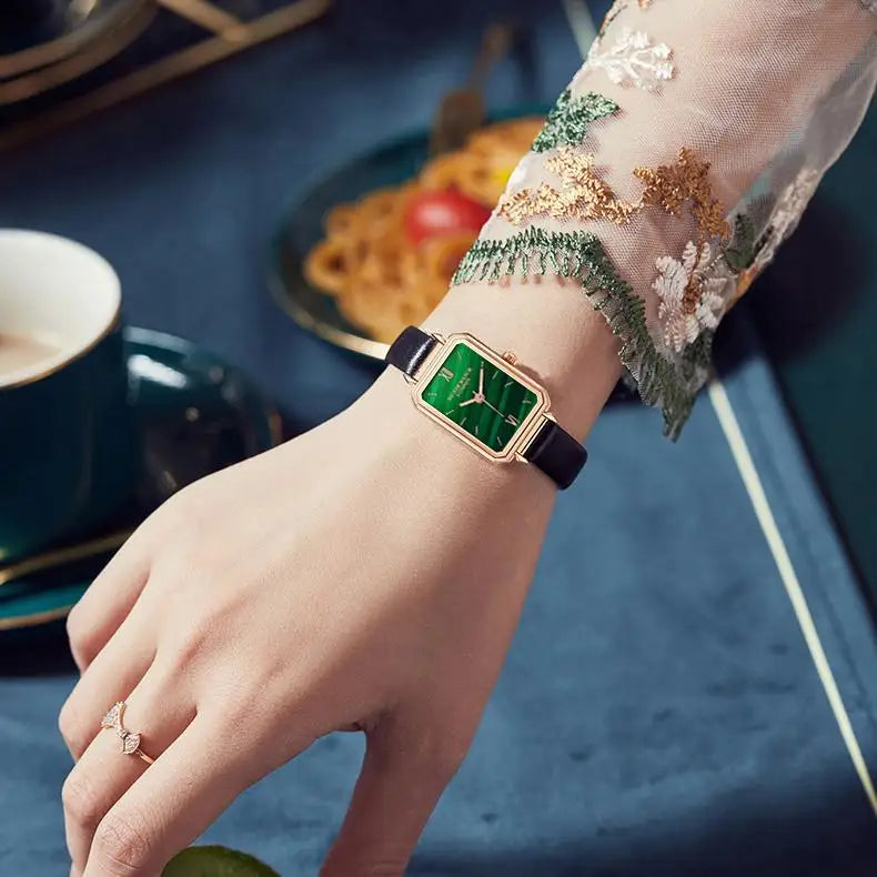 Wlisth S527 Luxury Green Dial Waterproof Watch