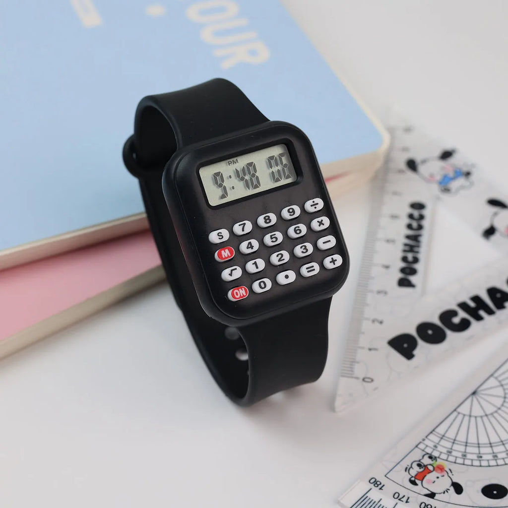 Kids Multifunctional LED Calculator Watch