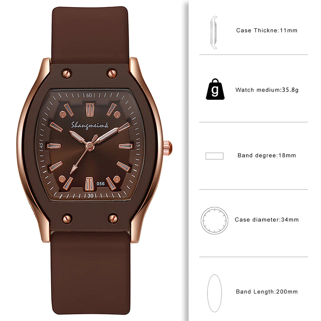 Customizable Silicone Strap Quartz Watches