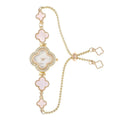 LUCKYFOX Women's Quartz Watch - Luxury Clover Design