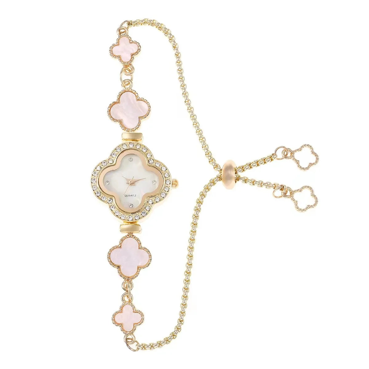 LUCKYFOX Women's Quartz Watch - Luxury Clover Design
