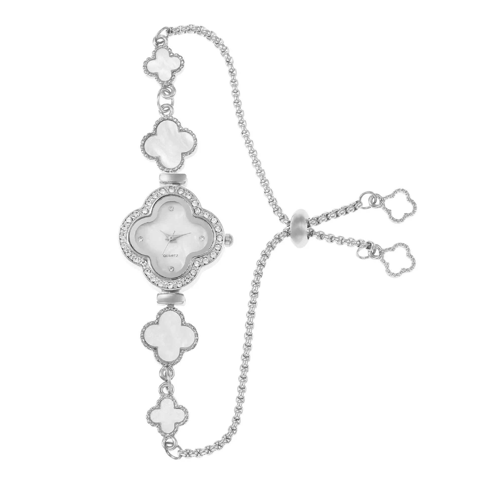 LUCKYFOX Women's Quartz Watch - Luxury Clover Design