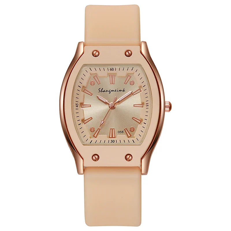 Customizable Silicone Strap Quartz Watches