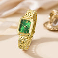 Elegant Gold & Silver Ladies Alloy Strap Watch