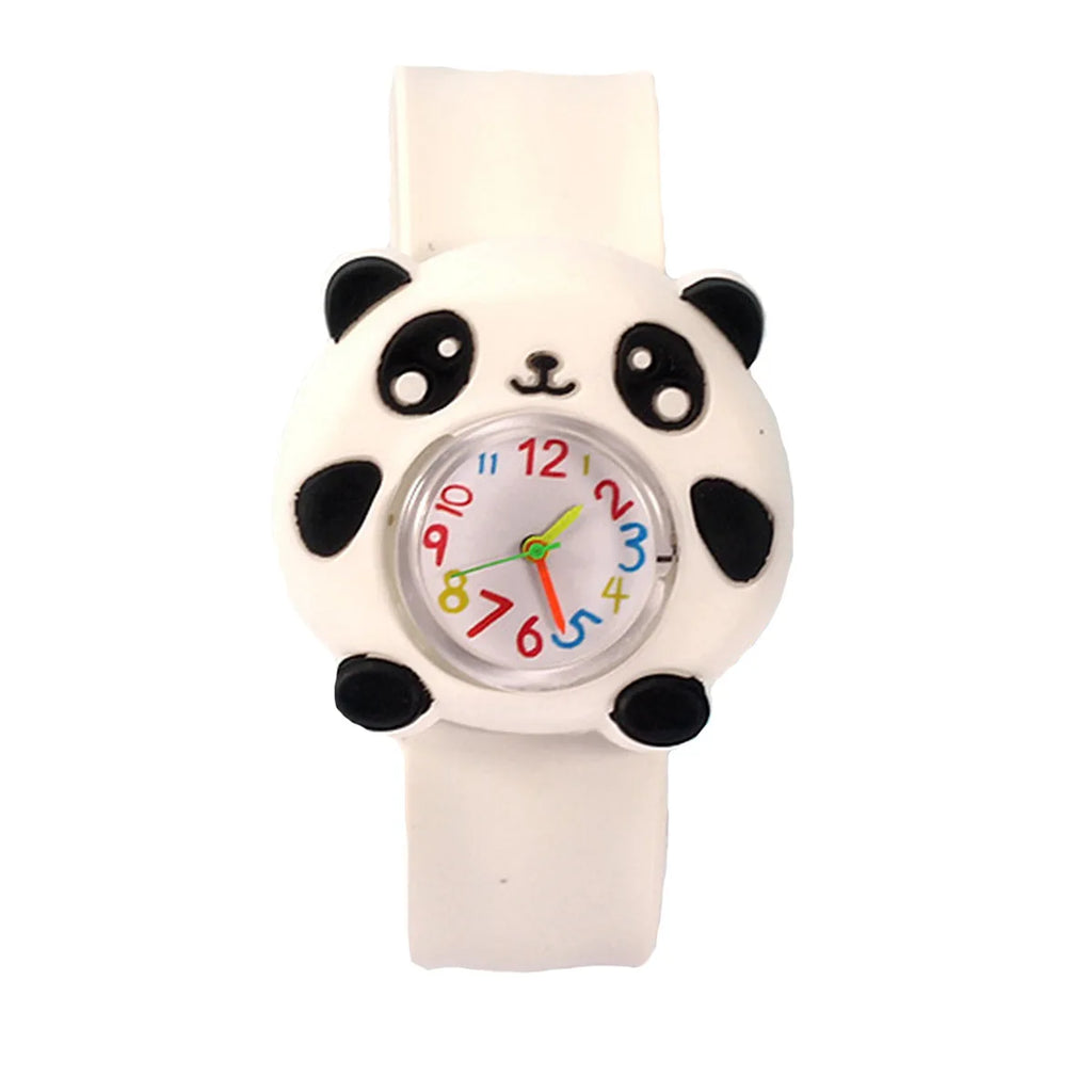3D Animal Cartoon Silicone Kids Quartz Watch