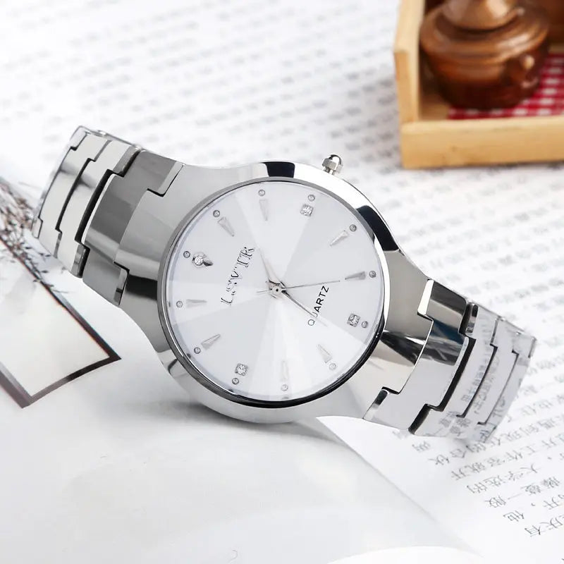 Luxury Waterproof Couple Watches - Stainless Steel