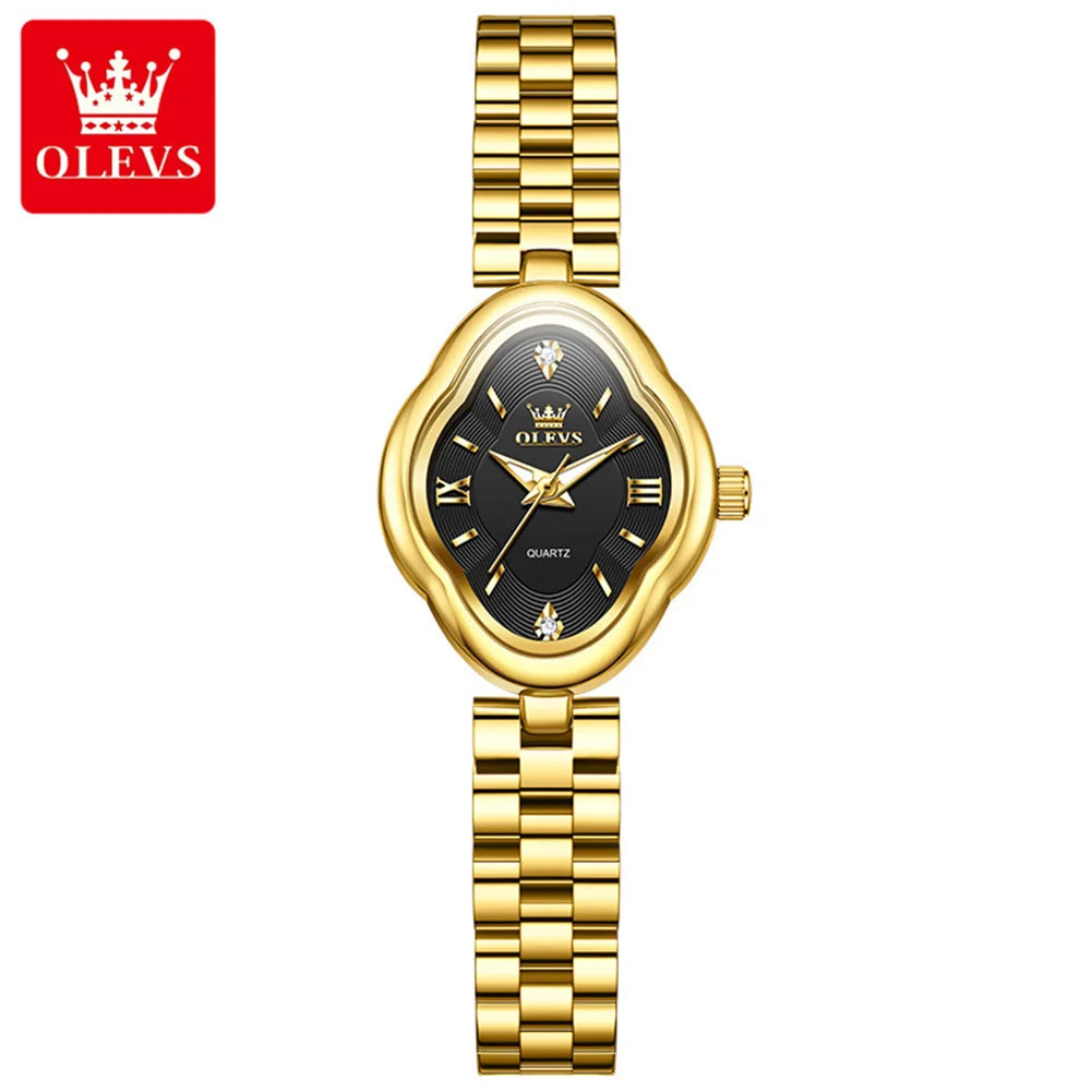 OLEVS Luxury Diamond Stainless Steel Women's Watch