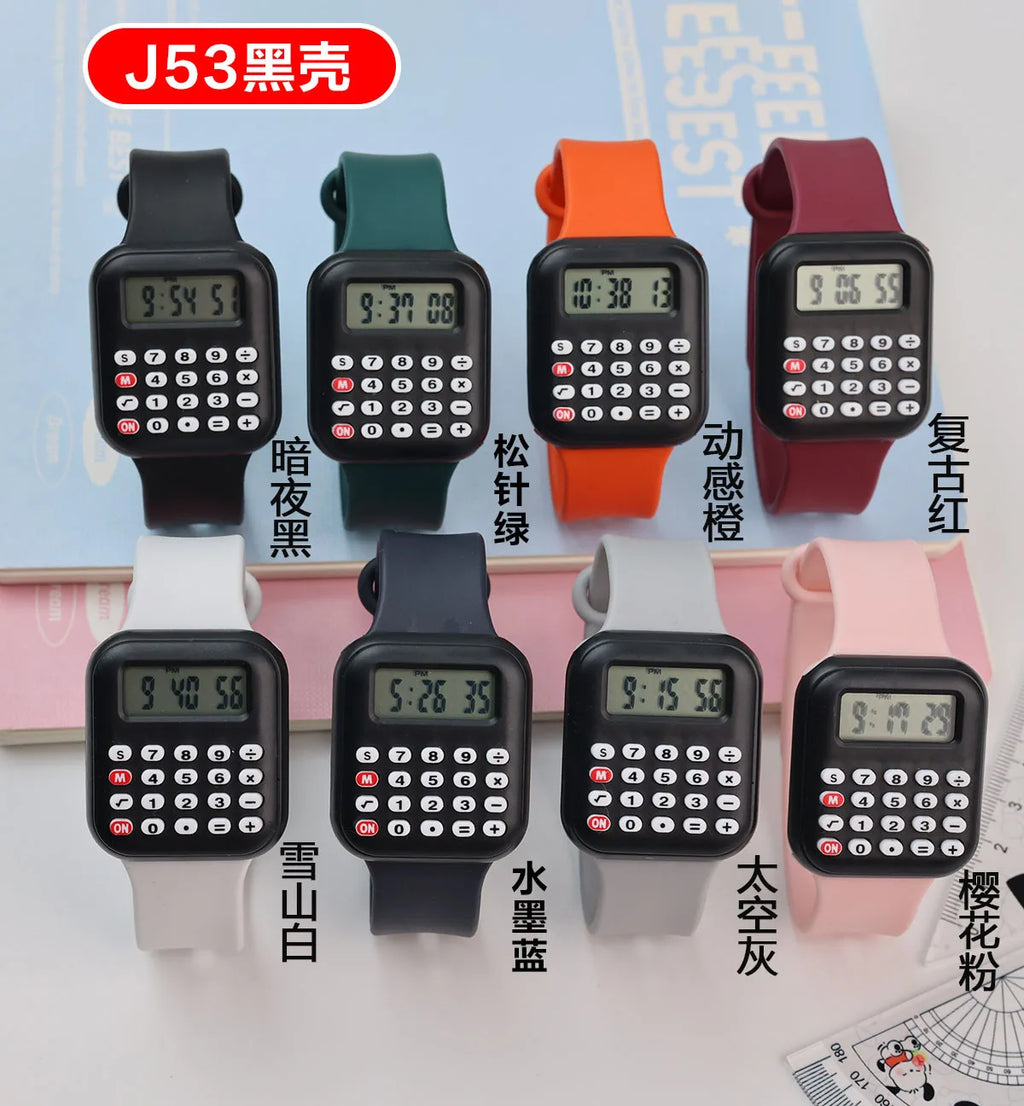 Kids Multifunctional LED Calculator Watch