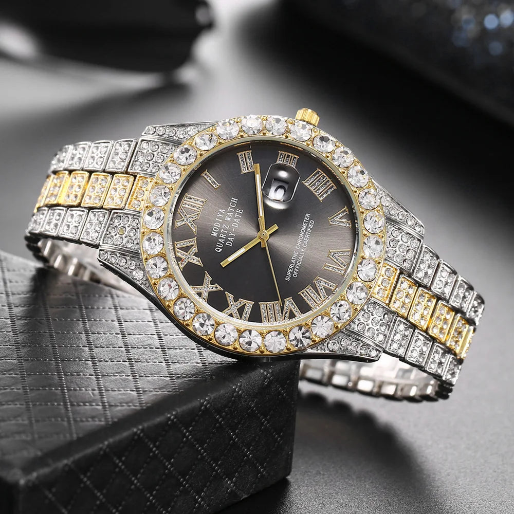 Luxury Unisex Quartz Rhinestone Watch