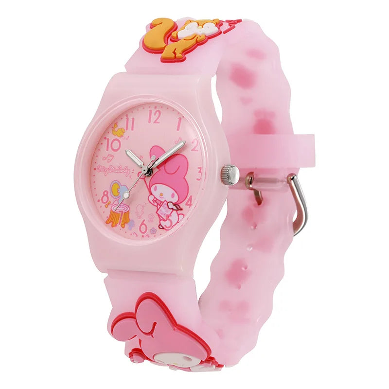 Cartoon Sanrio Kids Quartz Watch - 35mm Silicone Strap