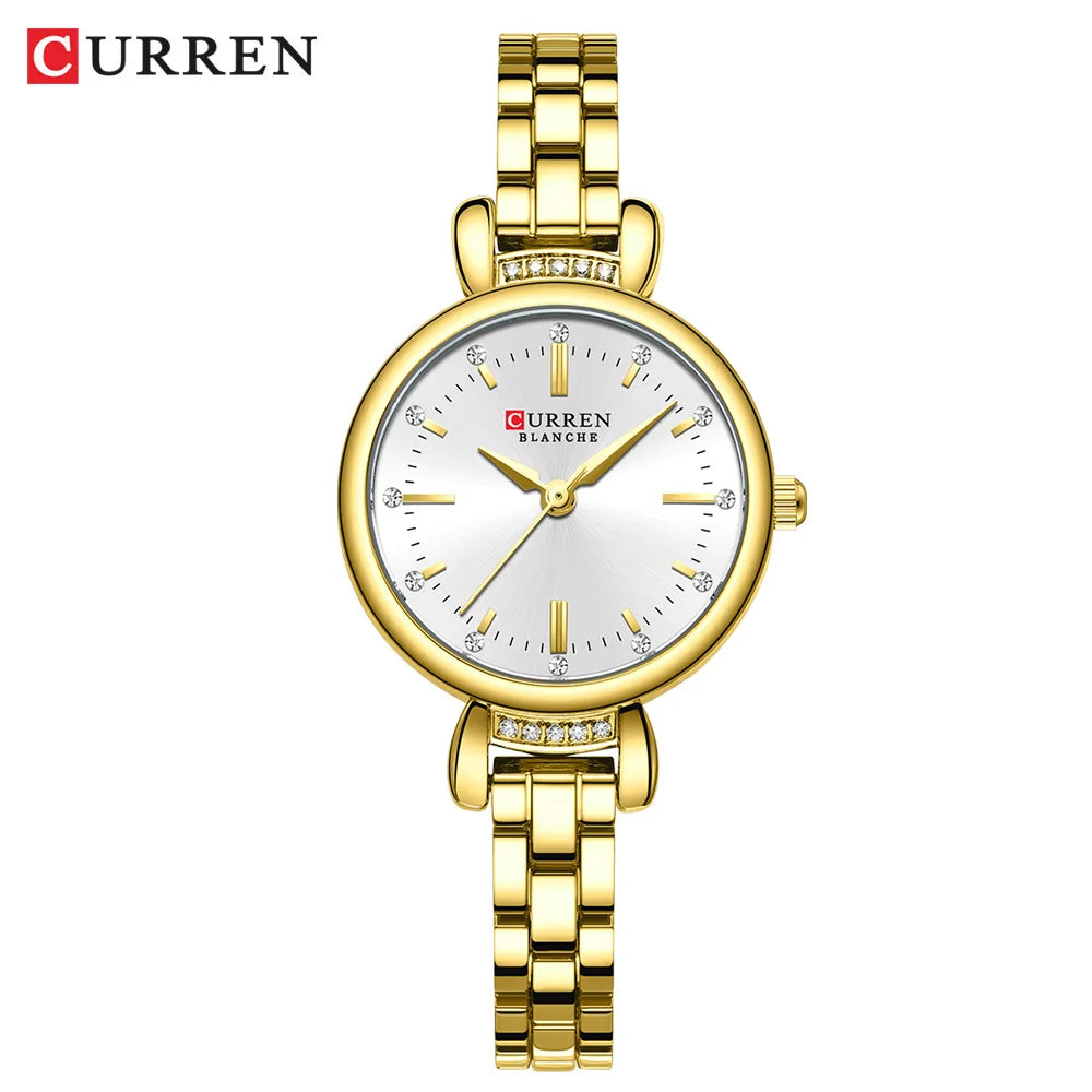 CURREN 9098 Gold Women's Waterproof Quartz Watch