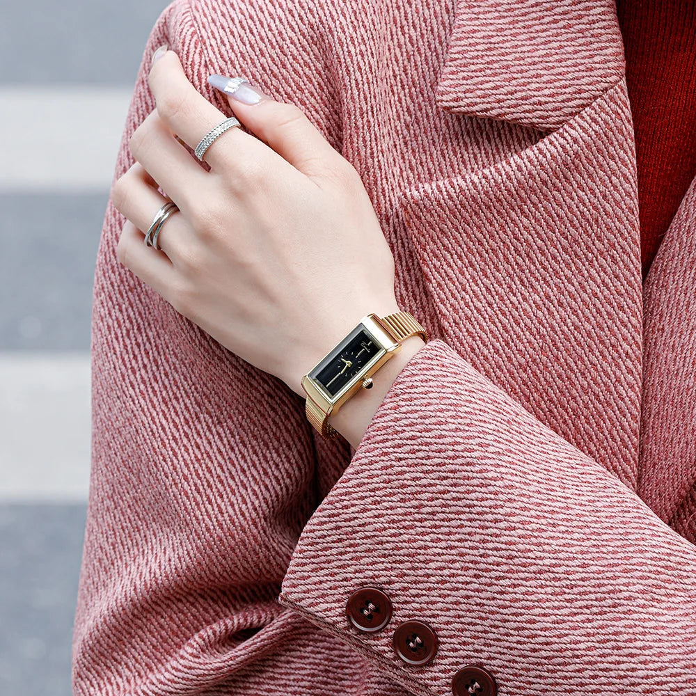 Elegant Gold Ladies' Watch with Narrow Strap