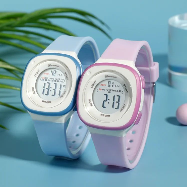 Stylish Digital Watches for Girls - Square Design