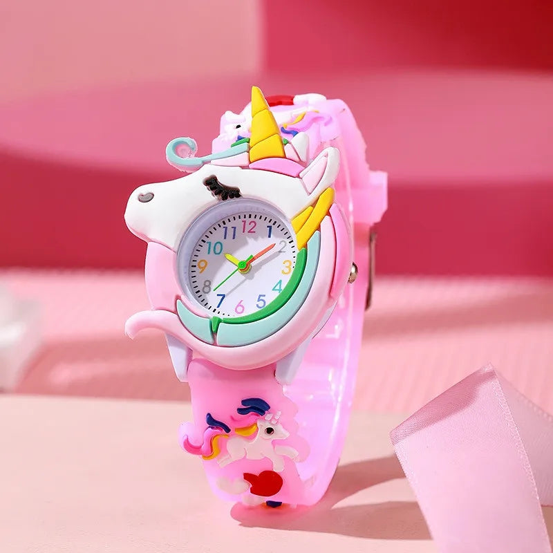 Charming Rainbow Unicorn Kids Quartz Watch