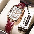 Poedagar 785 Luxury Diamond Leather Women's Watch