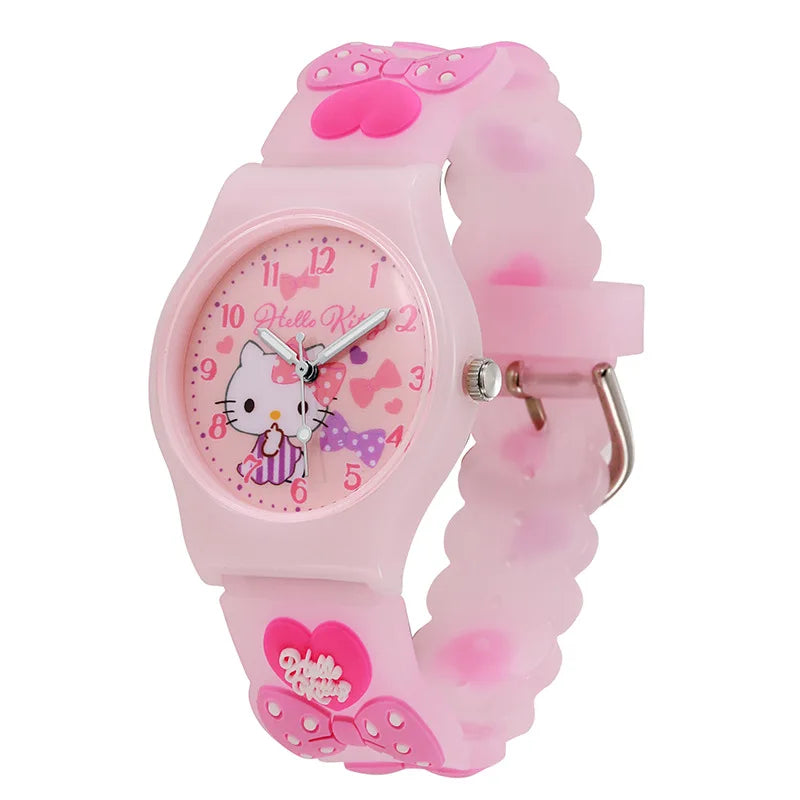 Cartoon Sanrio Kids Quartz Watch - 35mm Silicone Strap