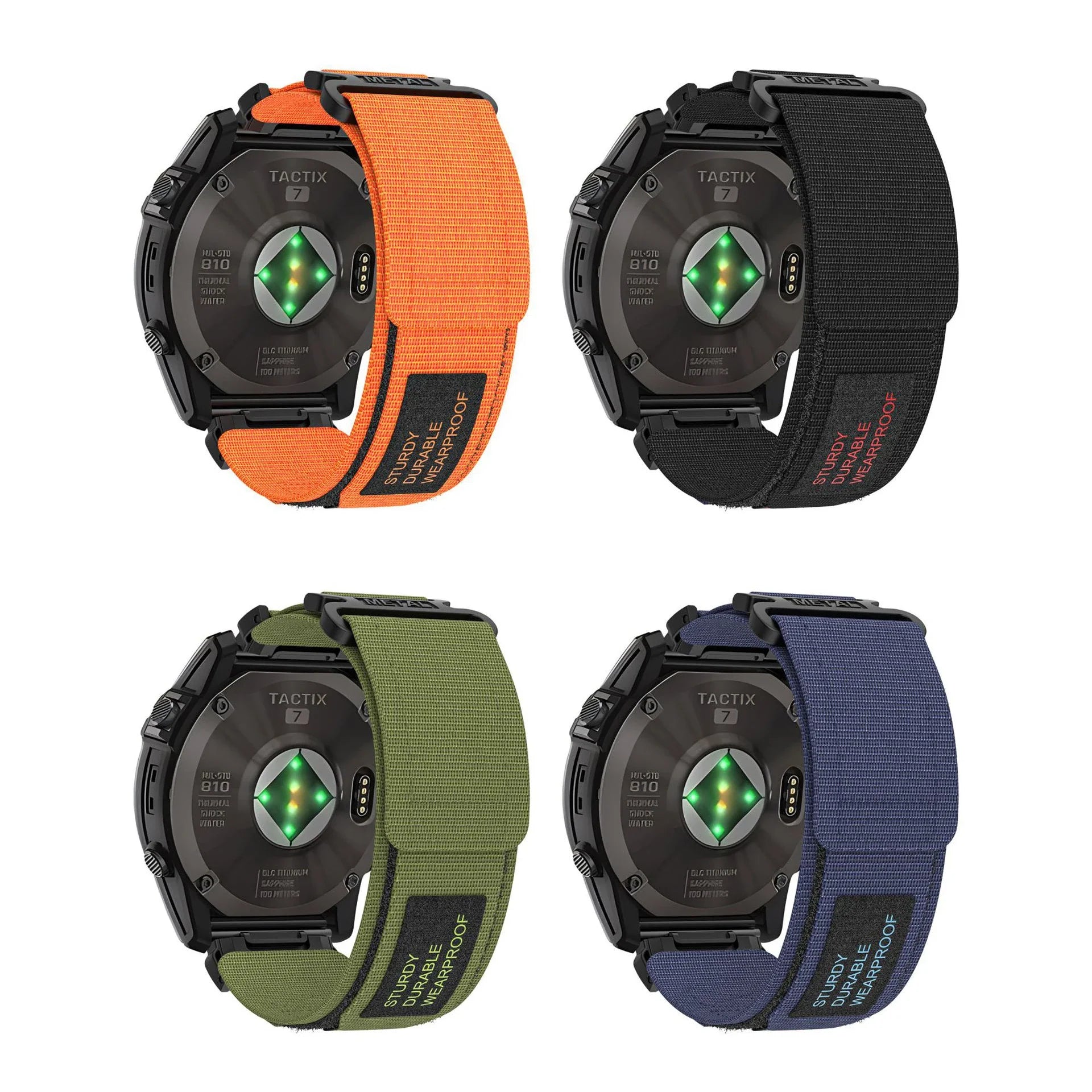 Chungming Outdoor Rugged Woven Nylon Sport Adjustable Watch Band