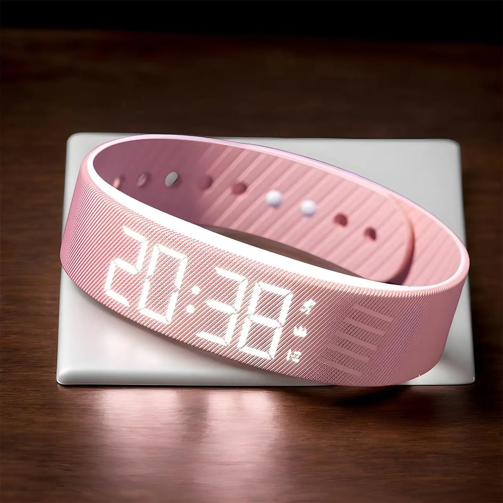 OLED Digital Alarm Watch Sleep Tracker Silent Vibration Activity