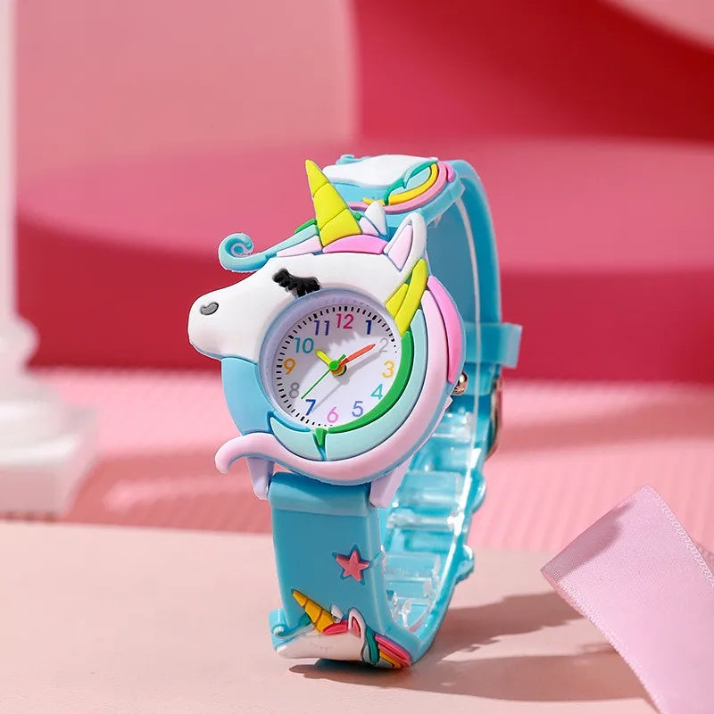 Charming Rainbow Unicorn Kids Quartz Watch