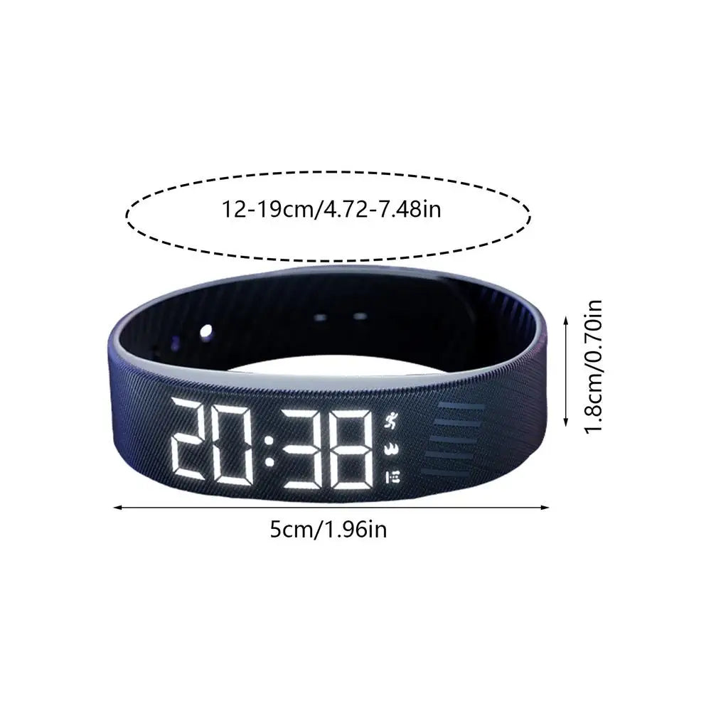 OLED Digital Alarm Watch Sleep Tracker Silent Vibration Activity