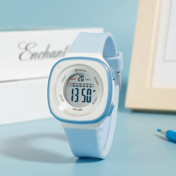 Stylish Digital Watches for Girls - Square Design