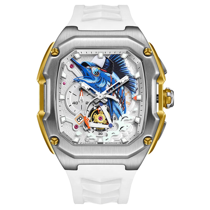 LILUOKE Super Luxury Man Watch Quartz Watches Waterproof Hot Style for Man Fishing Watch Sea Fishing