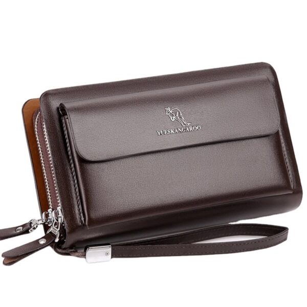 YUESKANGAROO Double Zipper Men Clutch Bag - Image 3
