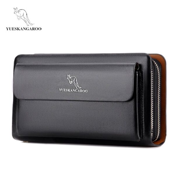 YUESKANGAROO Double Zipper Men Clutch Bag - Image 4