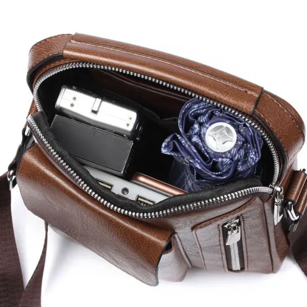 arrival pu leather bags waterproof retro side bags men - Image 5