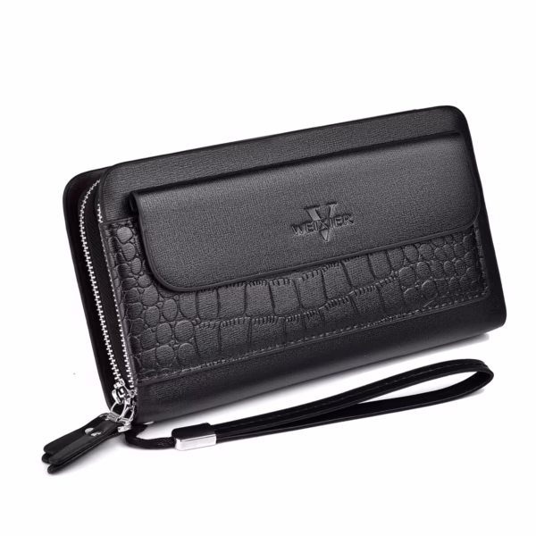 WEIXIER Leather Clutch Bag for Men